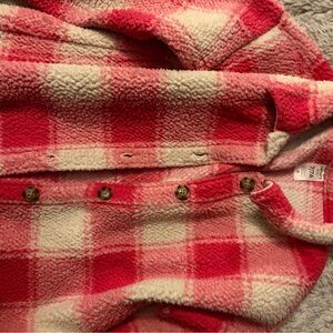 Carter's Red and White Fleece Jacket